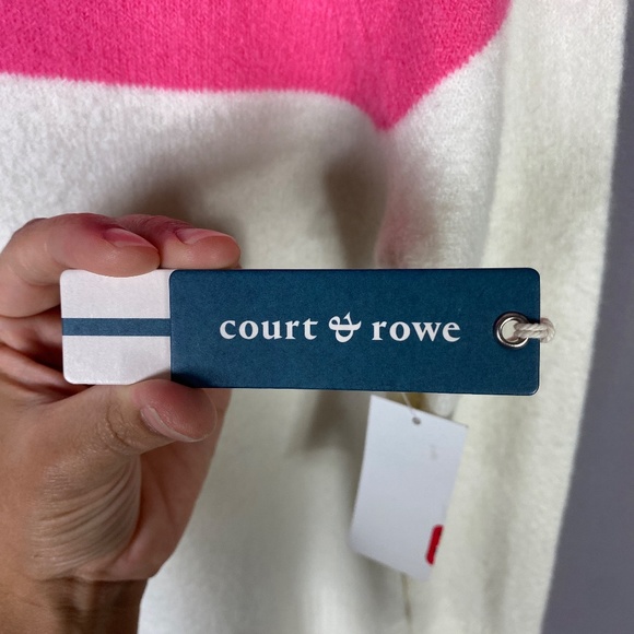 Court & Rowe Belle Noel Color Block Turtleneck Sweater In Silver Heather… - Picture 8 of 11